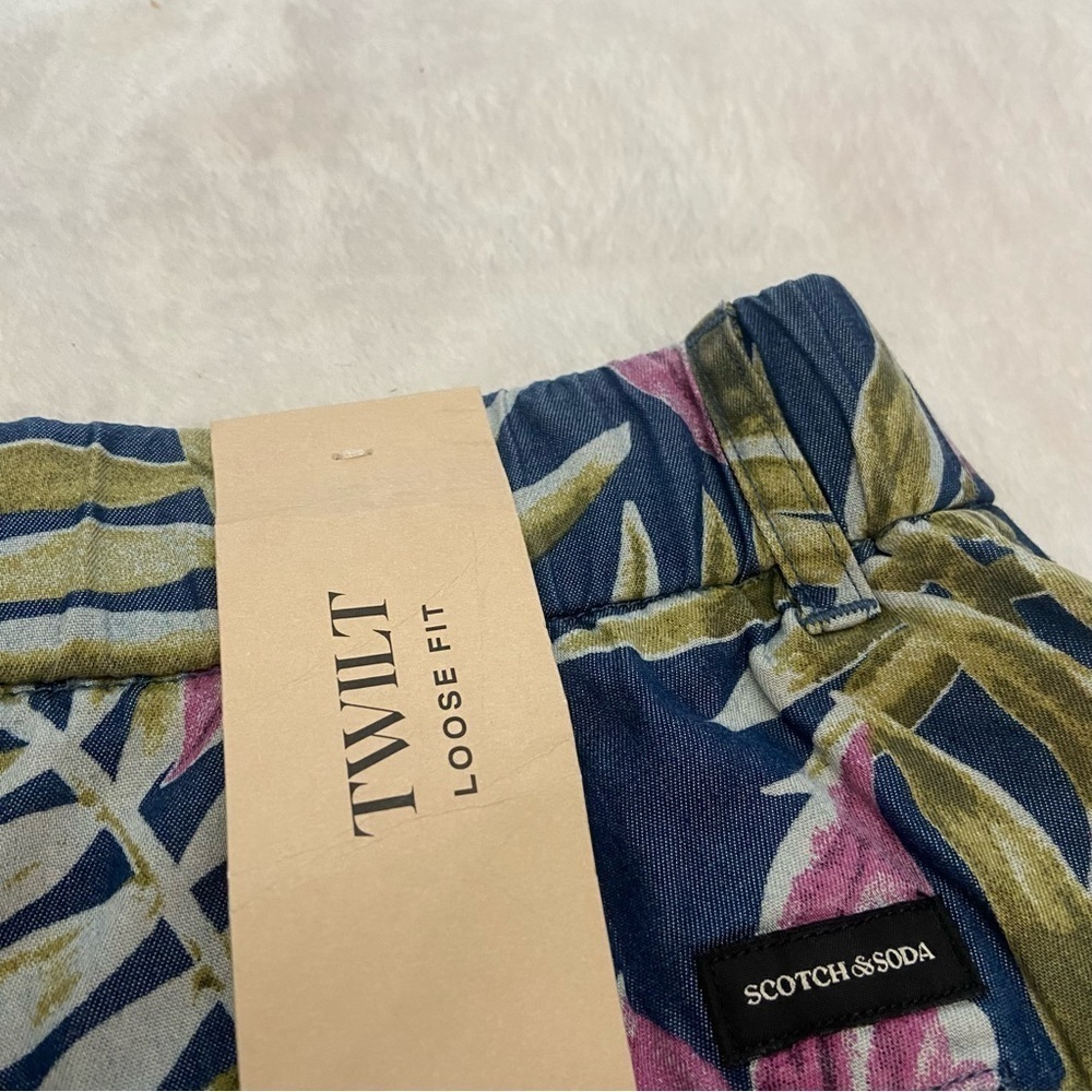 New! Scotch & Soda Twilt loose fit Hawaiian floral shorts nwt 28727 - Picture 7 of 11